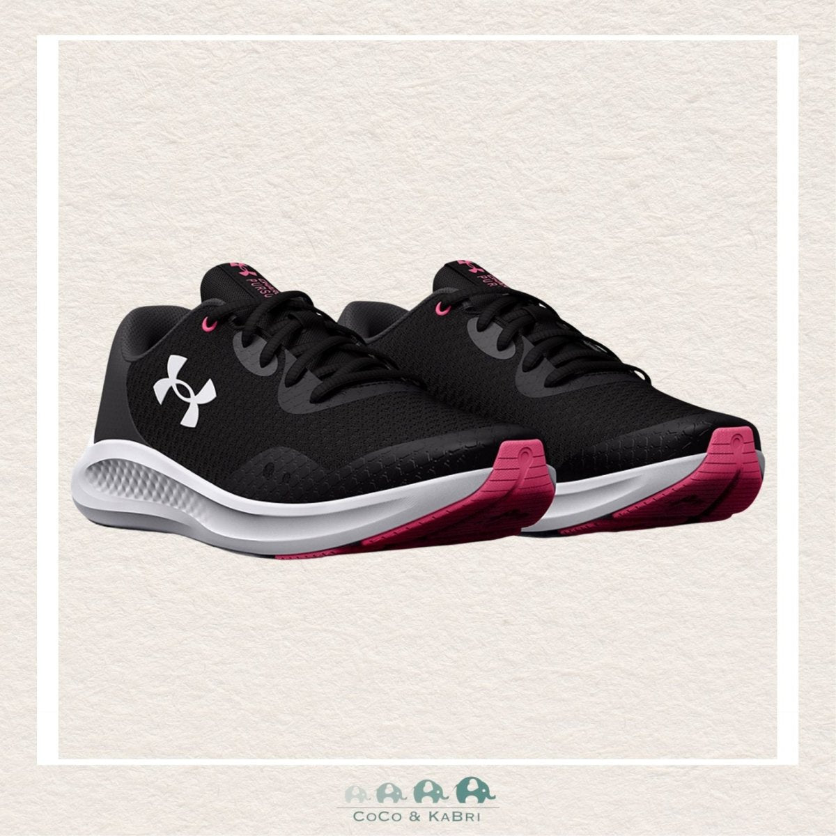 Girls black under armour shoes best sale