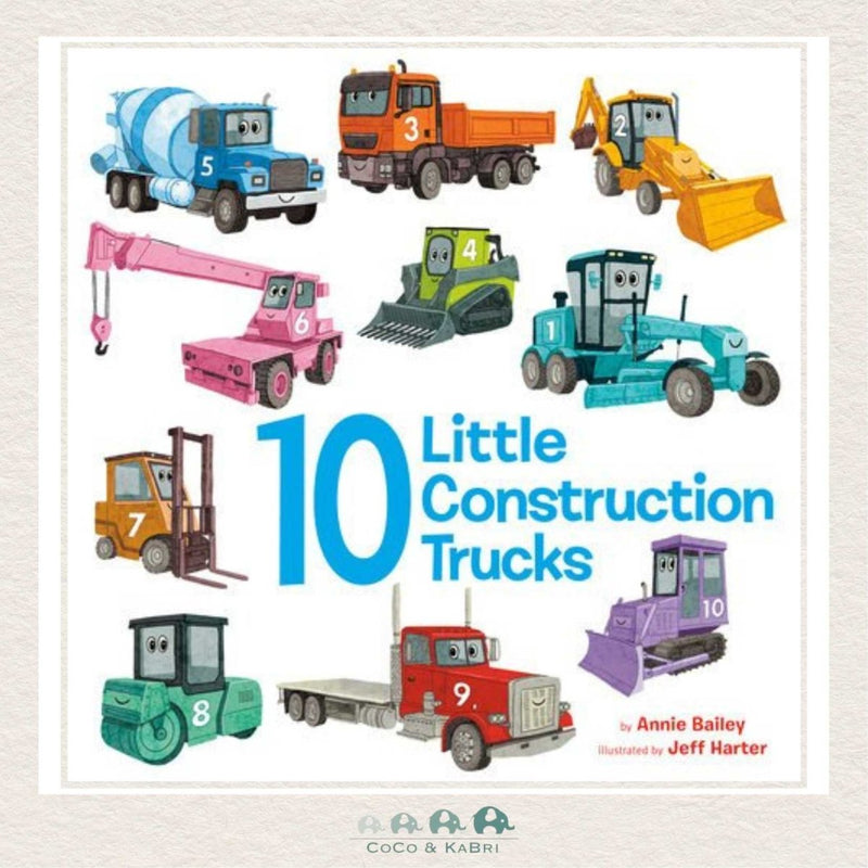 10 Little Construction Trucks, CoCo & KaBri Children's Boutique