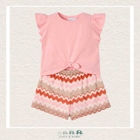 Mayoral Girls' Two Piece Outfit - Knit Shorts