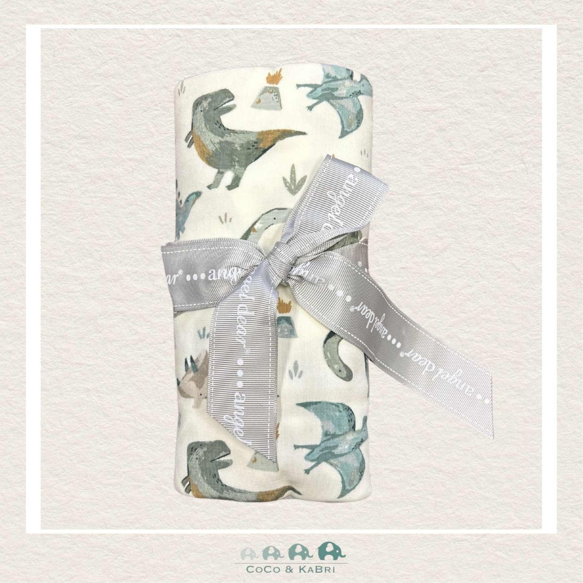 Angel Dear: Bamboo Jersey Swaddle Blanket - Dino, CoCo & KaBri Children's Boutique