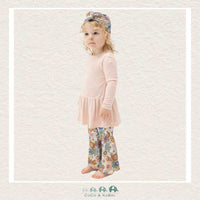 Angel Dear Brighton Floral - Rib Peplum Top With Flare Pants, CoCo & KaBri Children's Boutique