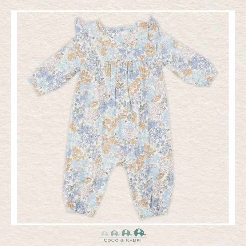 Angel Dear Edith's Floral - Ruffle Sleeve Romper, CoCo & KaBri Children's Boutique