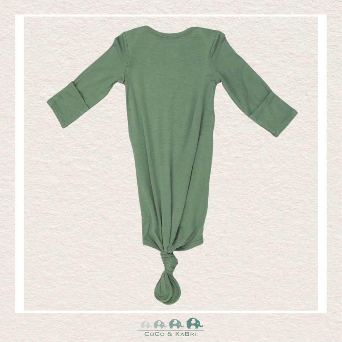 Angel Dear: Knotted Gown - Hedge Green, CoCo & KaBri Children's Boutique