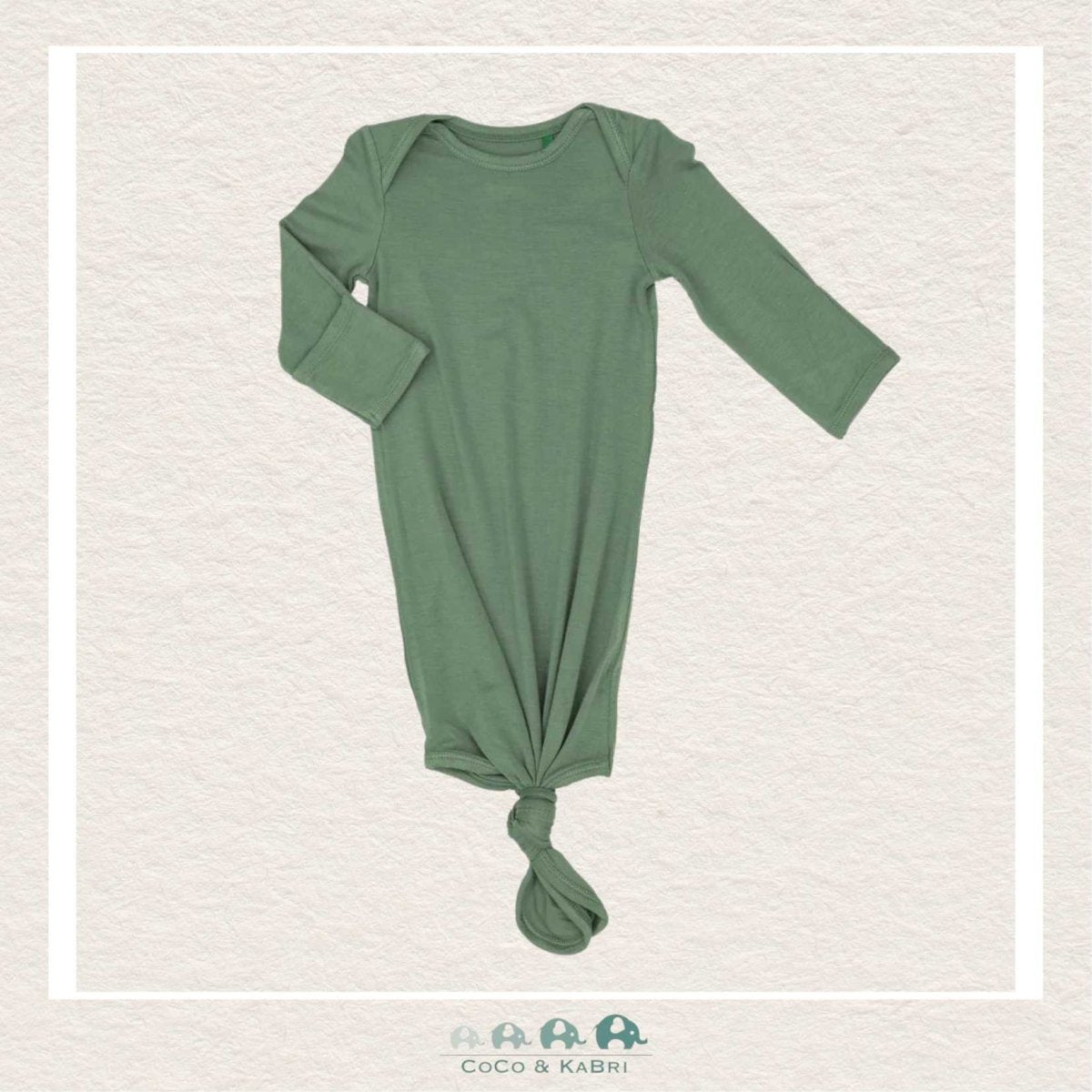 Angel Dear: Knotted Gown - Hedge Green, CoCo & KaBri Children's Boutique