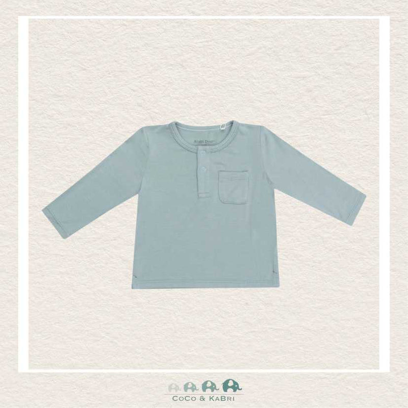 Angel Dear Long Sleeve Henley Tee - Gray Mist, CoCo & KaBri Children's Boutique