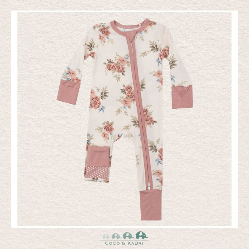 Angel Dear Romantic Roses - 2 Way Zipper Romper, CoCo & KaBri Children's Boutique