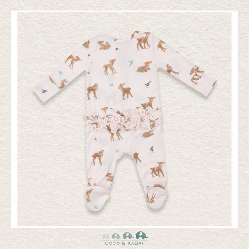 Angel Dear Soft Deer - 2 Way Ruffle Zipper Footie, CoCo & KaBri Children's Boutique