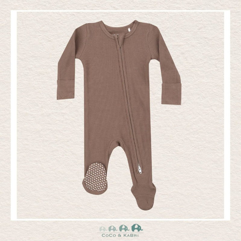 Angel Dear Waffle Sinopia Fresco - 2 Way Zipper Footie, CoCo & KaBri Children's Boutique