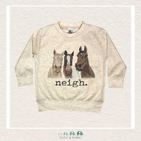 Barefoot Baby "Neigh" Long Sleeve Crew Neck Shirt, CoCo & KaBri Children's Boutique