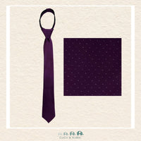 Boys Zipper Tie: Purple 14", CoCo & KaBri Children's Boutique