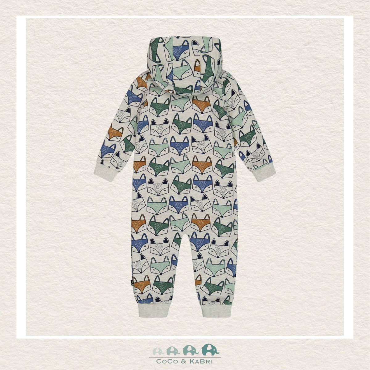 Deux Par Deux: Baby Boy Fox Fleece Hooded Jumpsuit, CoCo & KaBri Children's Boutique