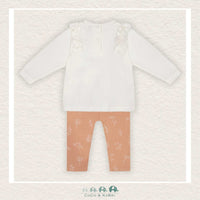 Deux Par Deux: Baby Girl Organic Cotton Top & Printed Leggings Set, CoCo & KaBri Children's Boutique