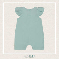 Deux Par Deux Baby Pastel Turquoise Romper, CoCo & KaBri Children's Boutique