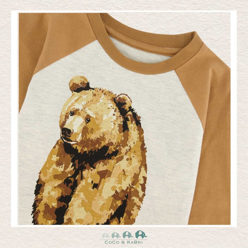 Deux Par Deux: Bear Raglan Jersey T - Shirt, CoCo & KaBri Children's Boutique