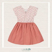 Deux Par Deux Bi - material Dress - Strawberries, CoCo & KaBri Children's Boutique