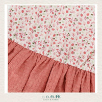 Deux Par Deux Bi - material Dress - Strawberries, CoCo & KaBri Children's Boutique