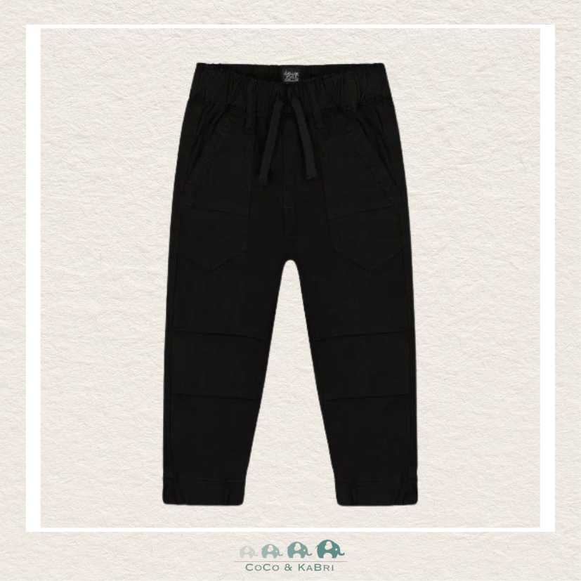 Deux Par Deux: Boys Black Jogger Style Pants, CoCo & KaBri Children's Boutique