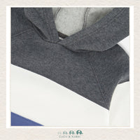 Deux Par Deux: Color Block Hooded Fleece Sweatshirt - Blue, CoCo & KaBri Children's Boutique