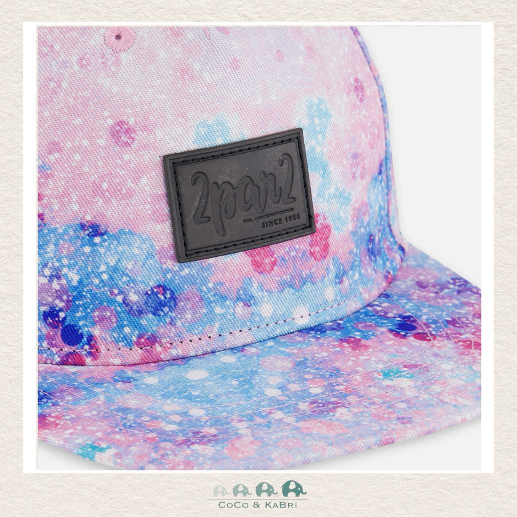 Deux Par Deux Galaxy Print Pink Cap, CoCo & KaBri Children's Boutique