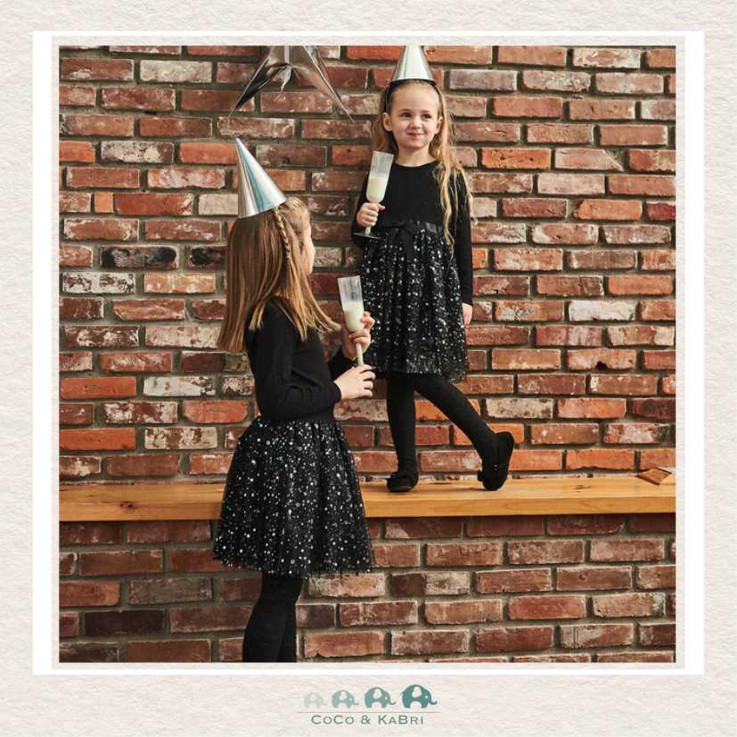 Deux par Deux Girls Dress: Glittering Tulle Skirt, CoCo & KaBri Children's Boutique