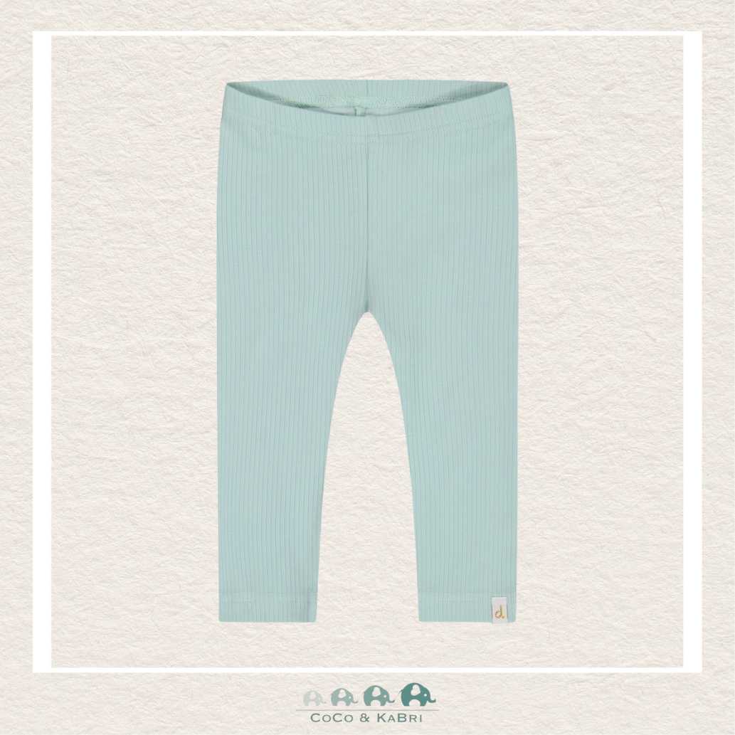 Deux Par Deux Girls Ribbed Capri Pastel Turquoise, CoCo & KaBri Children's Boutique