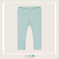 Deux Par Deux Girls Ribbed Capri Pastel Turquoise, CoCo & KaBri Children's Boutique