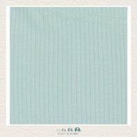 Deux Par Deux Girls Ribbed Capri Pastel Turquoise, CoCo & KaBri Children's Boutique