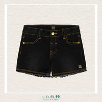 Deux Par Deux Jean Short With Embroidery - Black, CoCo & KaBri Children's Boutique