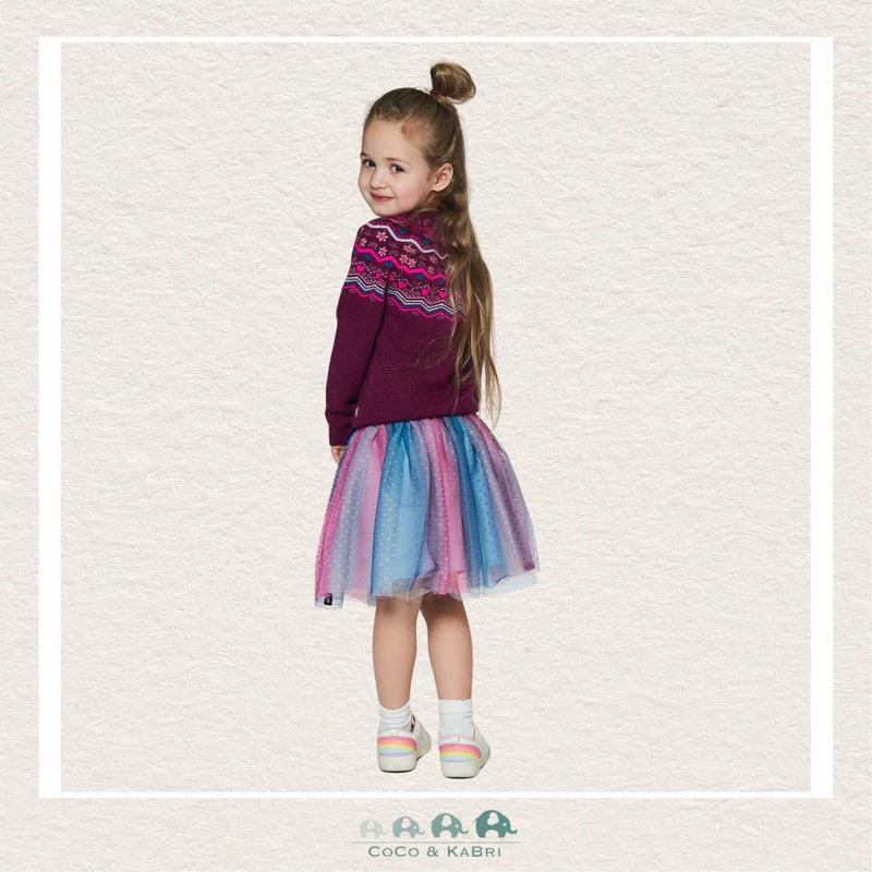 Deux Par Deux: Multicolor Stripe Tulle Skirt, CoCo & KaBri Children's Boutique