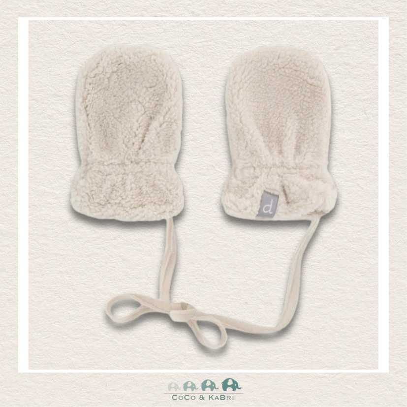 Deux Par Deux Newborn Sherpa Mittens No Thumbs Off White, CoCo & KaBri Children's Boutique