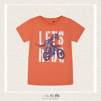 Deux Par Deux Organic Jersey T-Shirt - Dino on Bike, CoCo & KaBri Children's Boutique