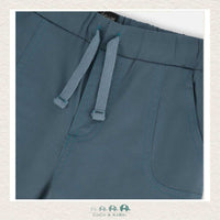 Deux Par Deux Parachute Jogger Pants With Cargo Pockets - Goblin Blue, CoCo & KaBri Children's Boutique