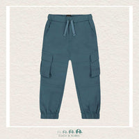 Deux Par Deux Parachute Jogger Pants With Cargo Pockets - Goblin Blue, CoCo & KaBri Children's Boutique