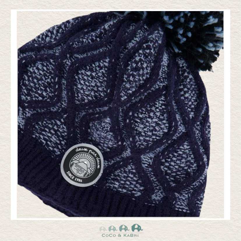 Deux Par Deux Peruvian Knit Hat Heather Blue, CoCo & KaBri Children's Boutique