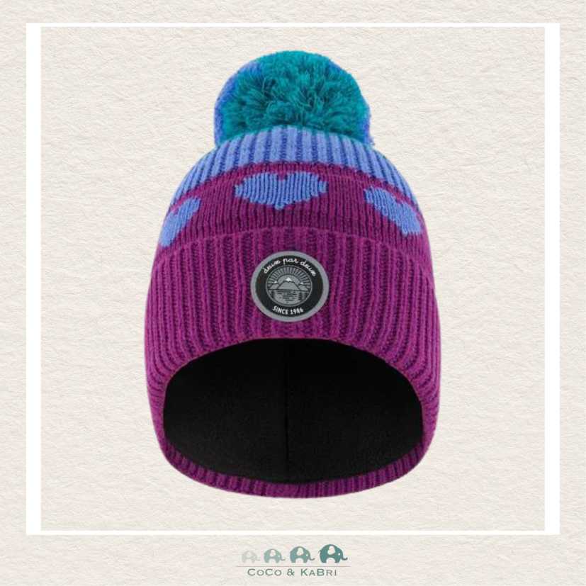 Deux Par Deux Pompom Knit Hat Gradient Mauve, CoCo & KaBri Children's Boutique