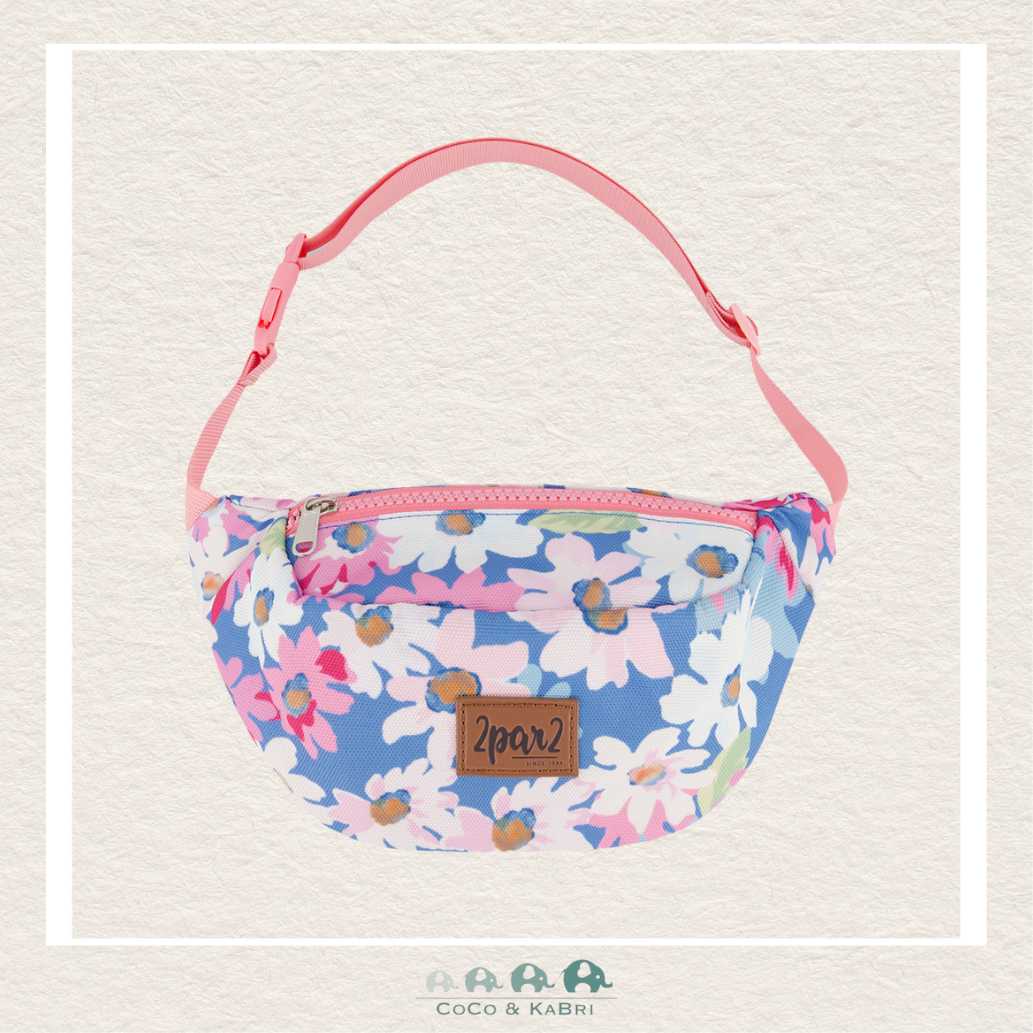 Deux Par Deux Printed Flowers Garden Fanny Pack, CoCo & KaBri Children's Boutique