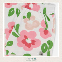 Deux Par Deux Printed French Terry Short Huge Flowers, CoCo & KaBri Children's Boutique