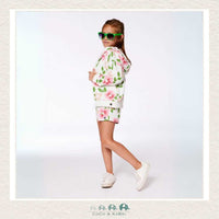 Deux Par Deux Printed French Terry Zip Up Hoodie (Floral), CoCo & KaBri Children's Boutique