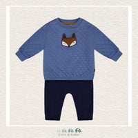 Deux Par Deux Quilted Sweatshirt And Fleece Pant Set Blue, CoCo & KaBri Children's Boutique