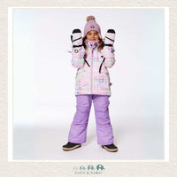 Deux Par Deux Technical Mittens Lilac Printed Hearts, CoCo & KaBri Children's Boutique