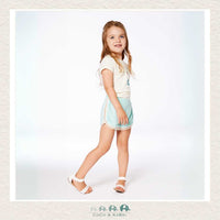 Deux Par Deux Terry Cloth Shorts - Aqua Haze, CoCo & KaBri Children's Boutique