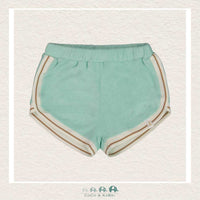 Deux Par Deux Terry Cloth Shorts - Aqua Haze, CoCo & KaBri Children's Boutique