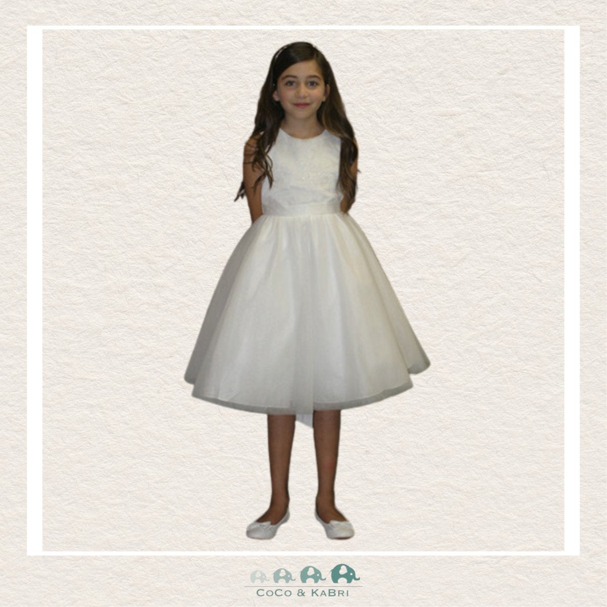 Girls White Dress Size 4, CoCo & KaBri Children's Boutique