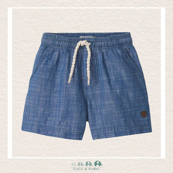 Haltey Baby Boys: Indigo Pull On Shorts, CoCo & KaBri Children's Boutique