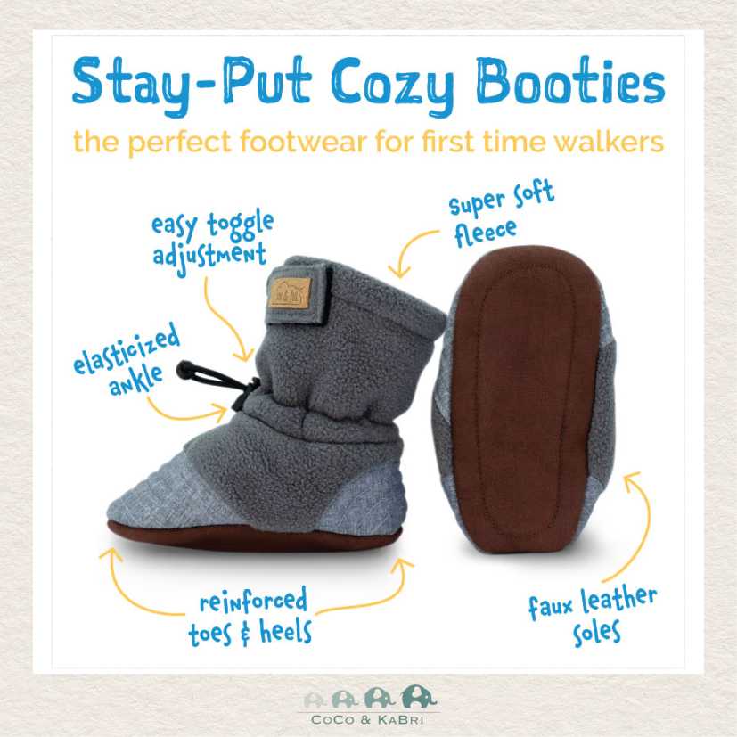 Jan & Jul Baby Stay - Put Cozy Booties | Black, CoCo & KaBri Children's Boutique