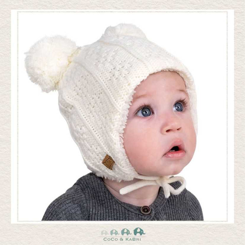 Jan & Jul Knit Bear Beanie - Cream, CoCo & KaBri Children's Boutique