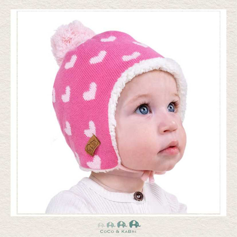 Jan & Jul Knit Graphic Beanie - Hearts, CoCo & KaBri Children's Boutique