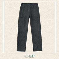 Kyly Boys Grey Pants With Cargo Pocket, CoCo & KaBri Children's Boutique