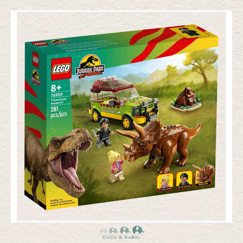 LEGO® Jurassic Park Triceratops Research Building Toy Set, CoCo & KaBri Children's Boutique