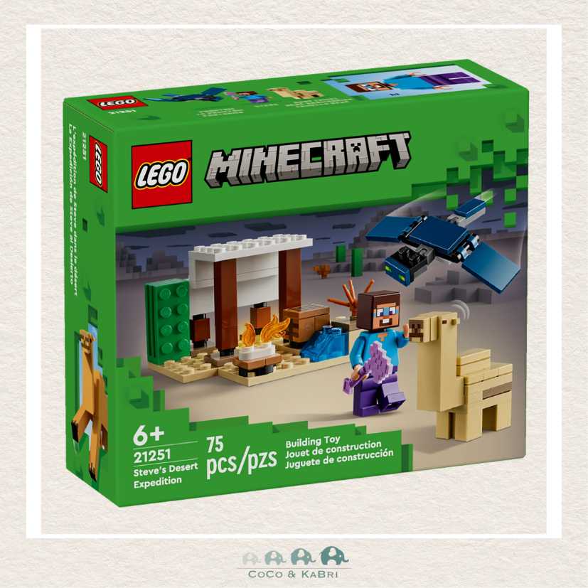 LEGO® Minecraft® Steve's Desert Expedition Set, CoCo & KaBri Children's Boutique